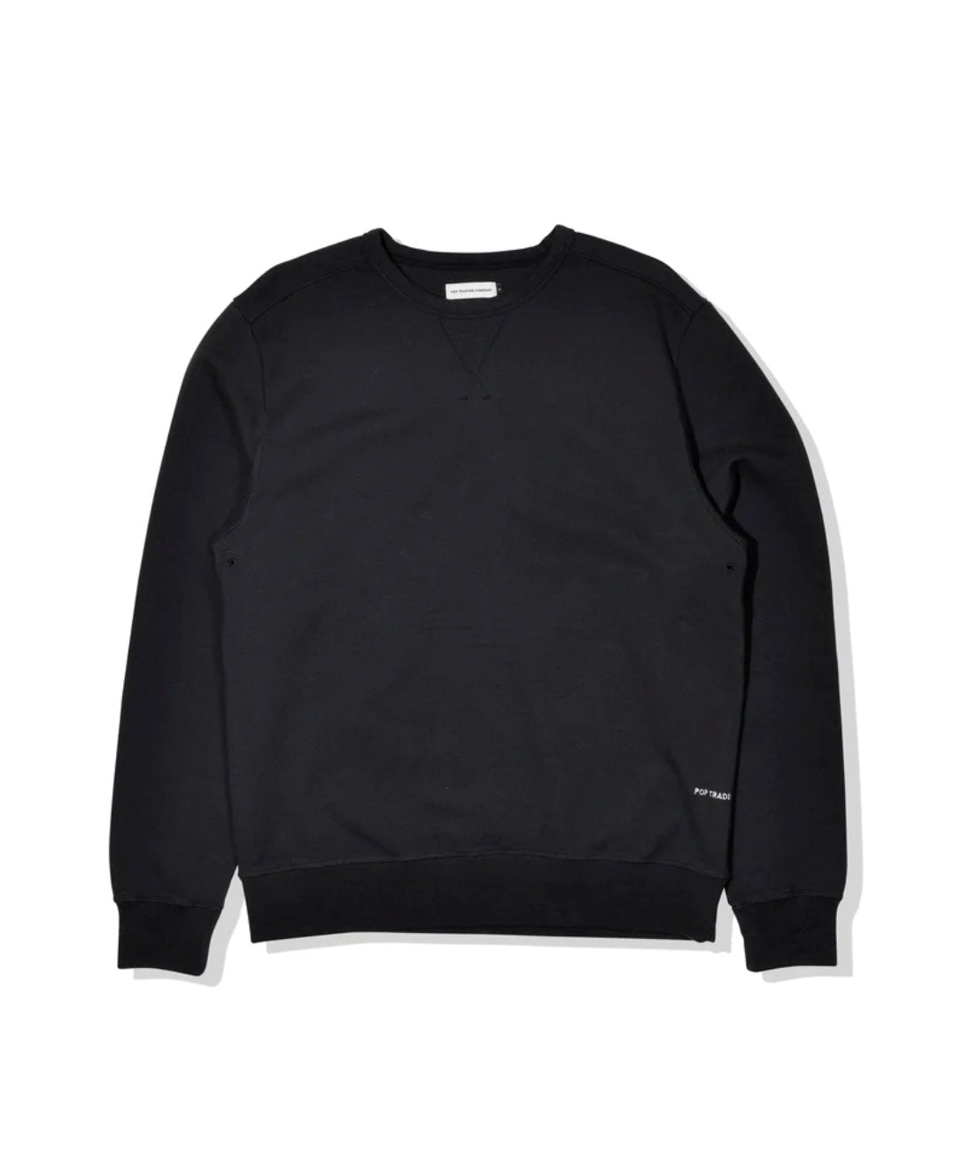 POP Trading Company Logo Crewneck - Black-White POP Trading Company