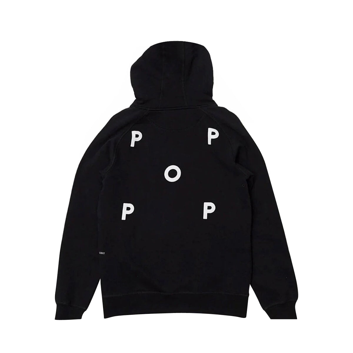 POP Trading Company Logo Hoodie - Black-White Hoodie POP Trading Company