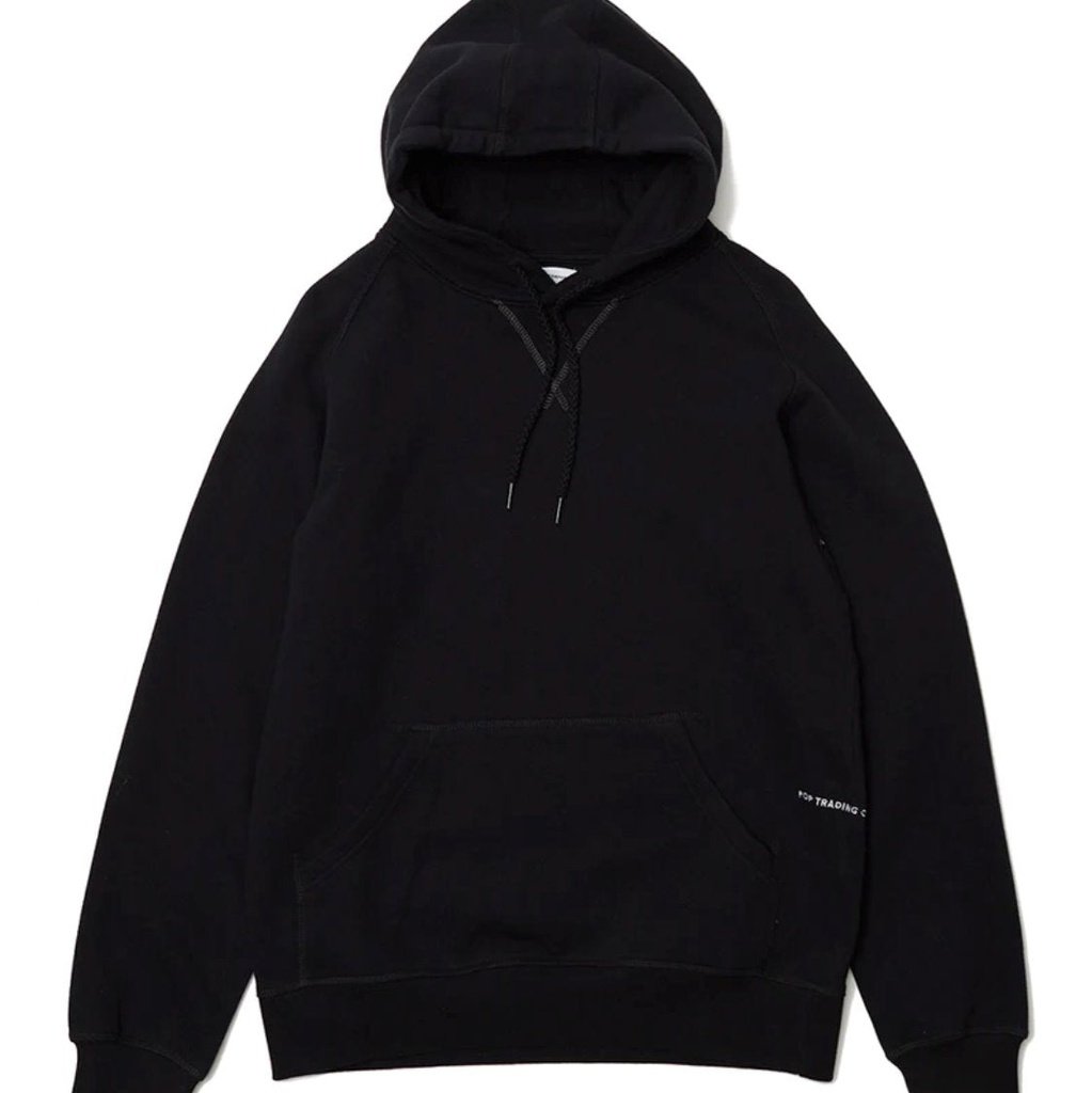 POP Trading Company Logo Hoodie - Black-White POP Trading Company