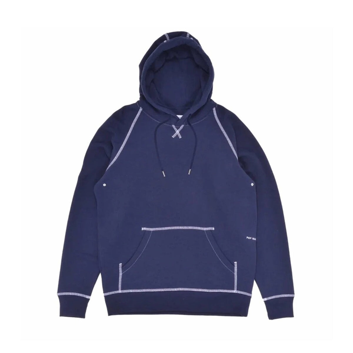 POP Trading Company Logo Hoodie - Navy-White Hoodie POP Trading Company