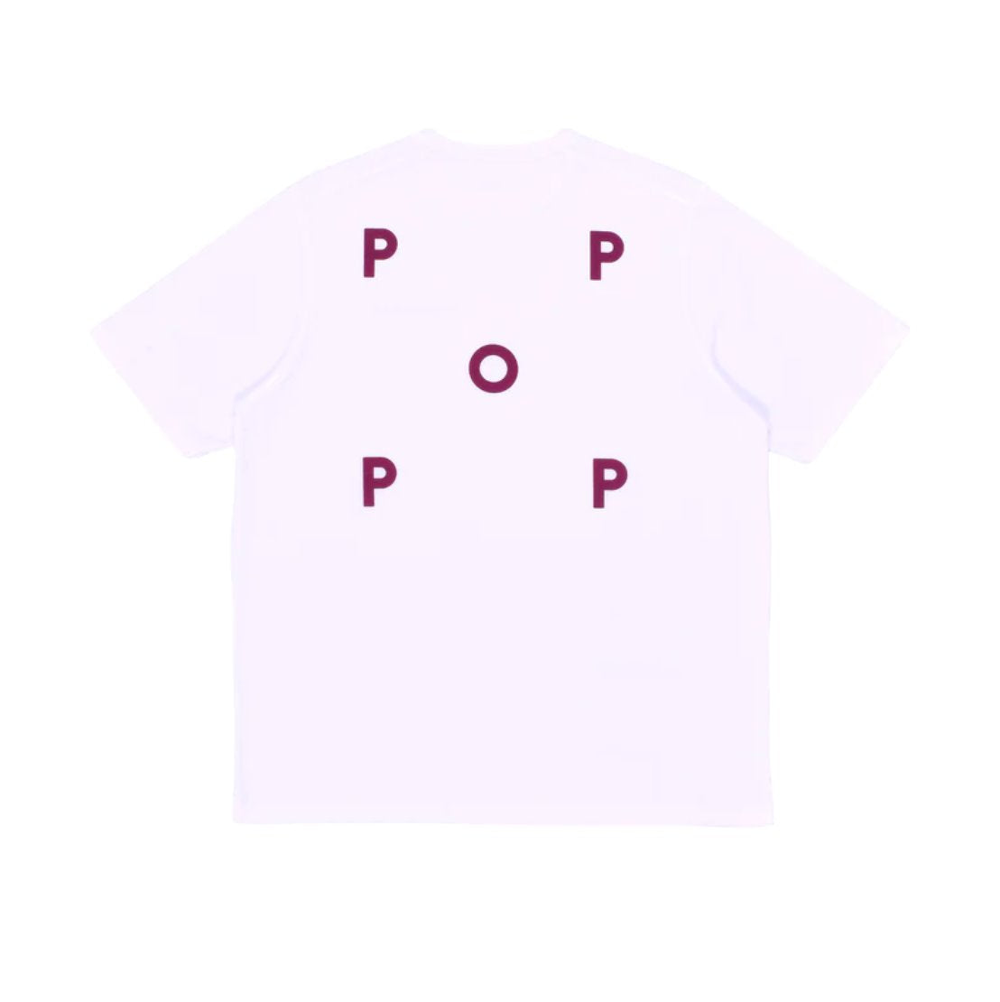 POP Trading Company Logo T-Shirt - White-Raspberry POP Trading Company