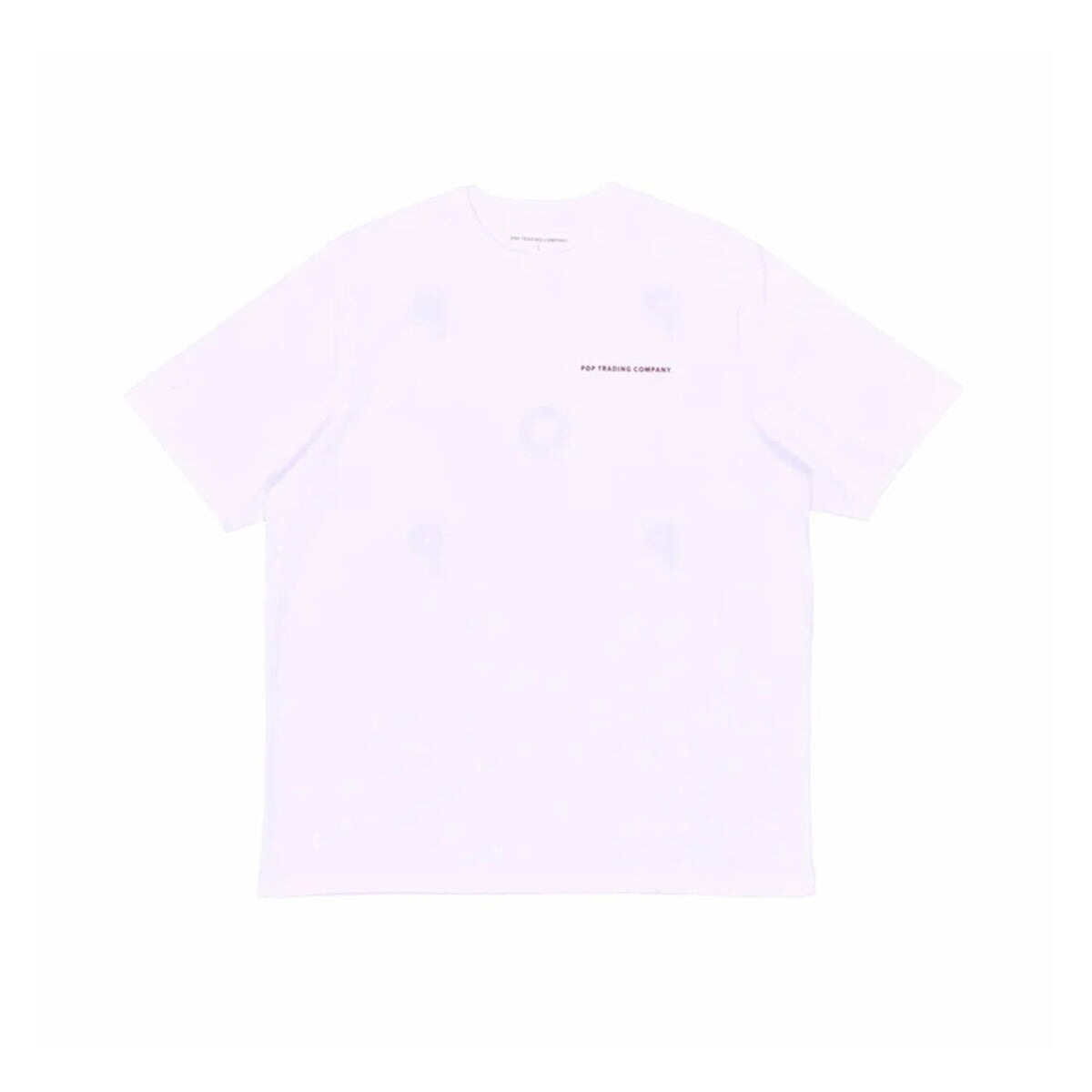 POP Trading Company Logo T-Shirt - White-Raspberry T-Shirt POP Trading Company
