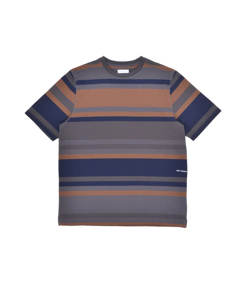 POP Trading Company Striped Herren T-Shirt - Multi T-Shirt POP Trading Company