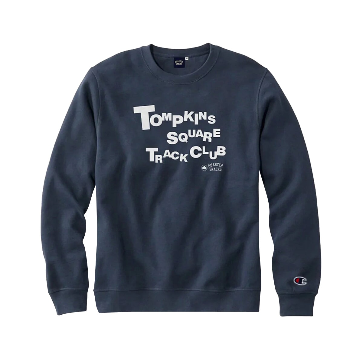 Quartersnacks 2023 Track Club Crewneck - Navy Crewneck Quartersnacks