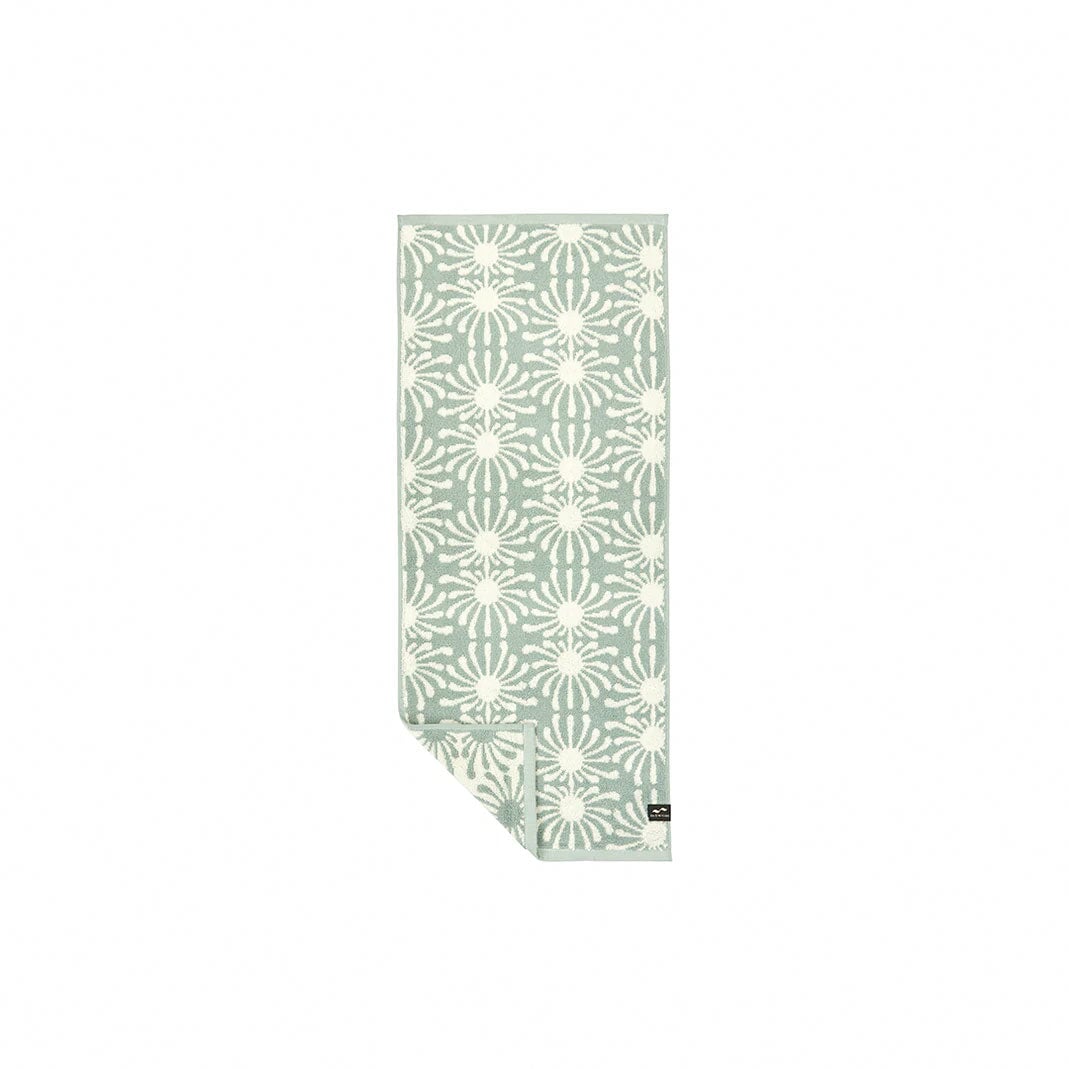 Slowtide Up At Dawn Bath Hand Towel - Sage Slowtide