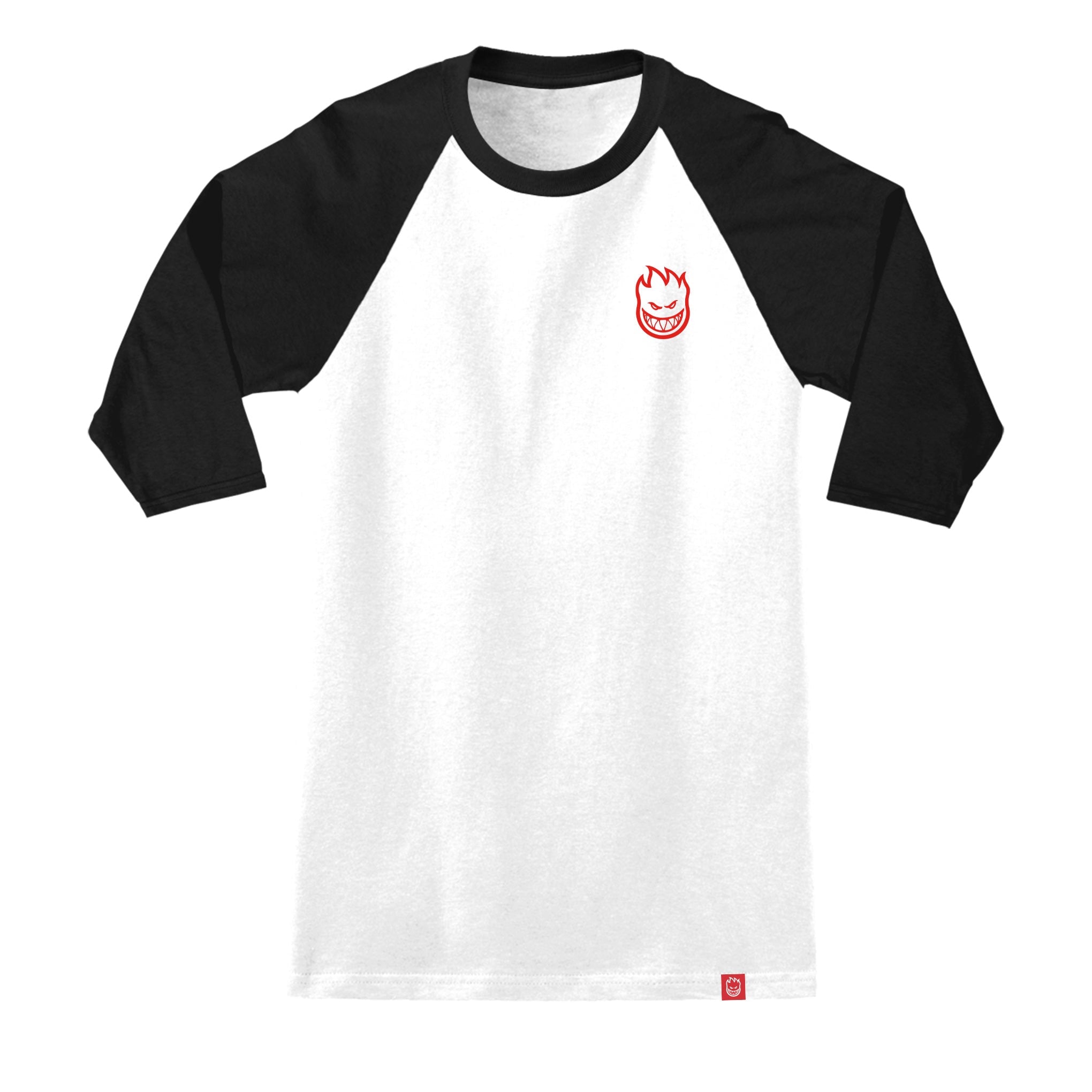 Spitfire Classic Vortex Raglan T-Shirt - White/Black/Red T-Shirt Spitfire Wheels
