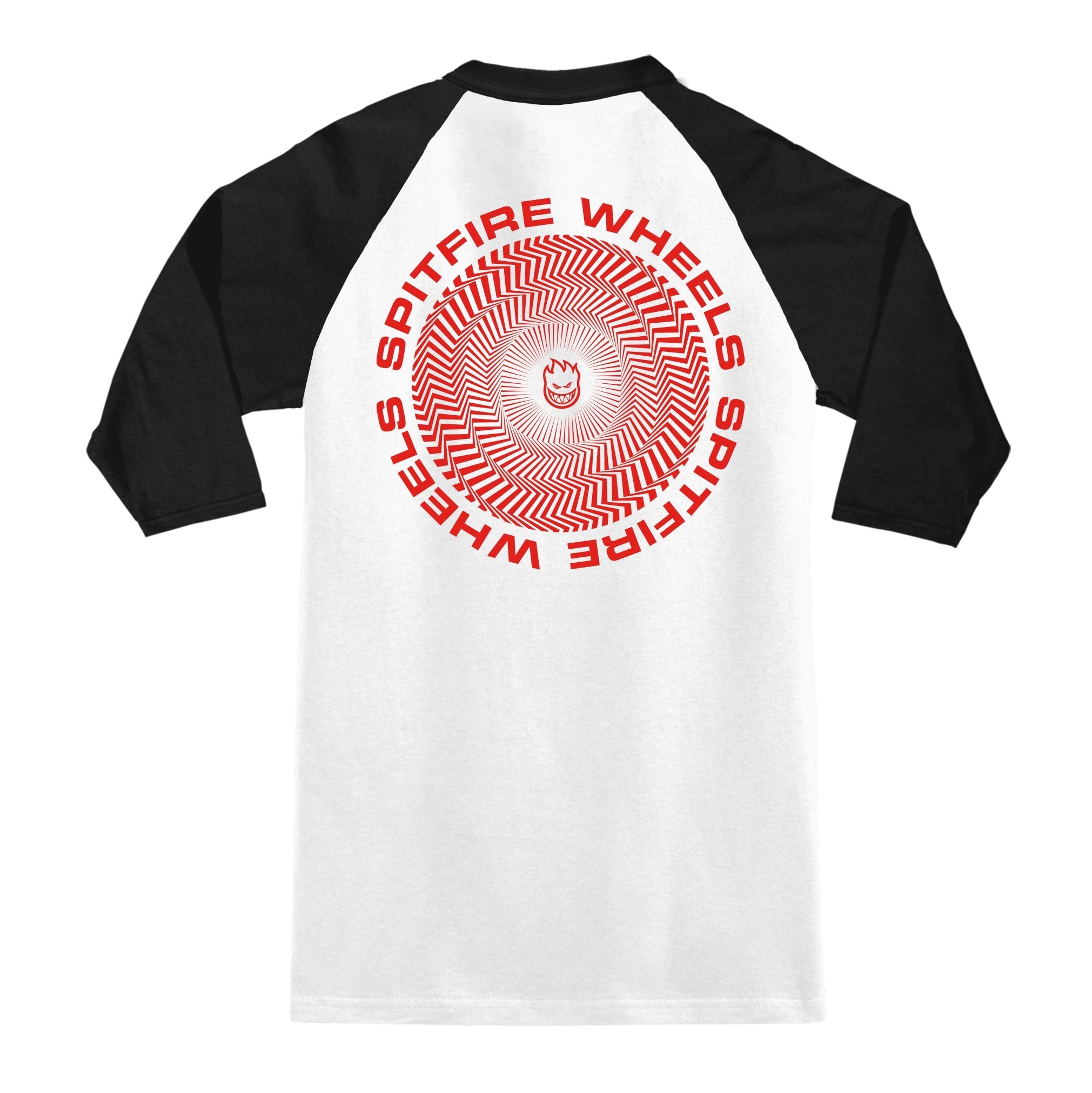 Spitfire Classic Vortex Raglan T-Shirt - White/Black/Red T-Shirt Spitfire Wheels