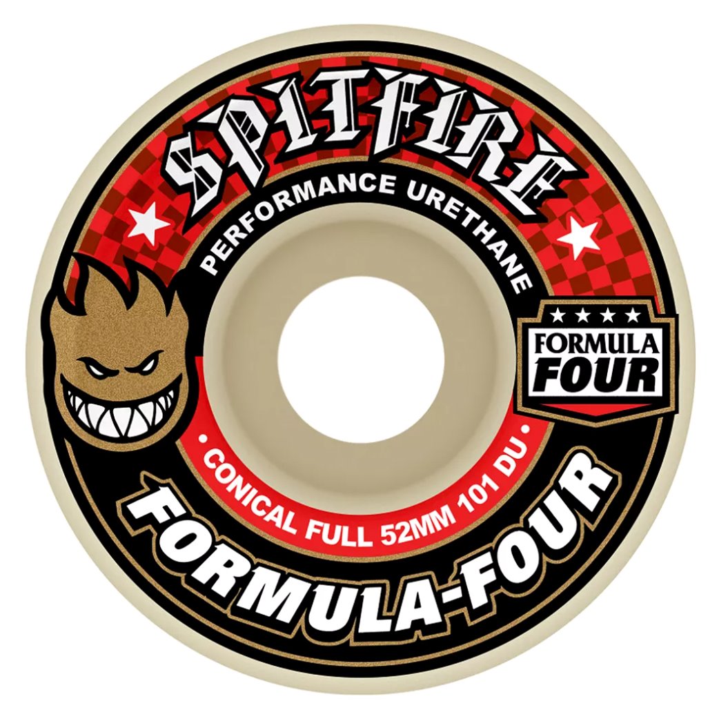Spitfire Wheels Formular Four Conical Full 101D - 52mm Rollen Spitfire Wheels