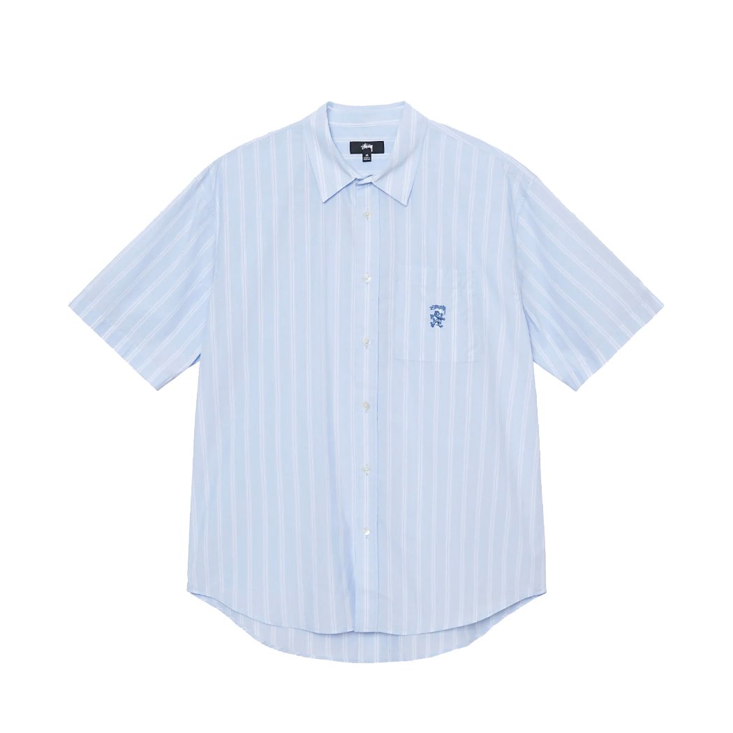 Stüssy Boxy Striped Kurzarmhemd Hemd Stüssy