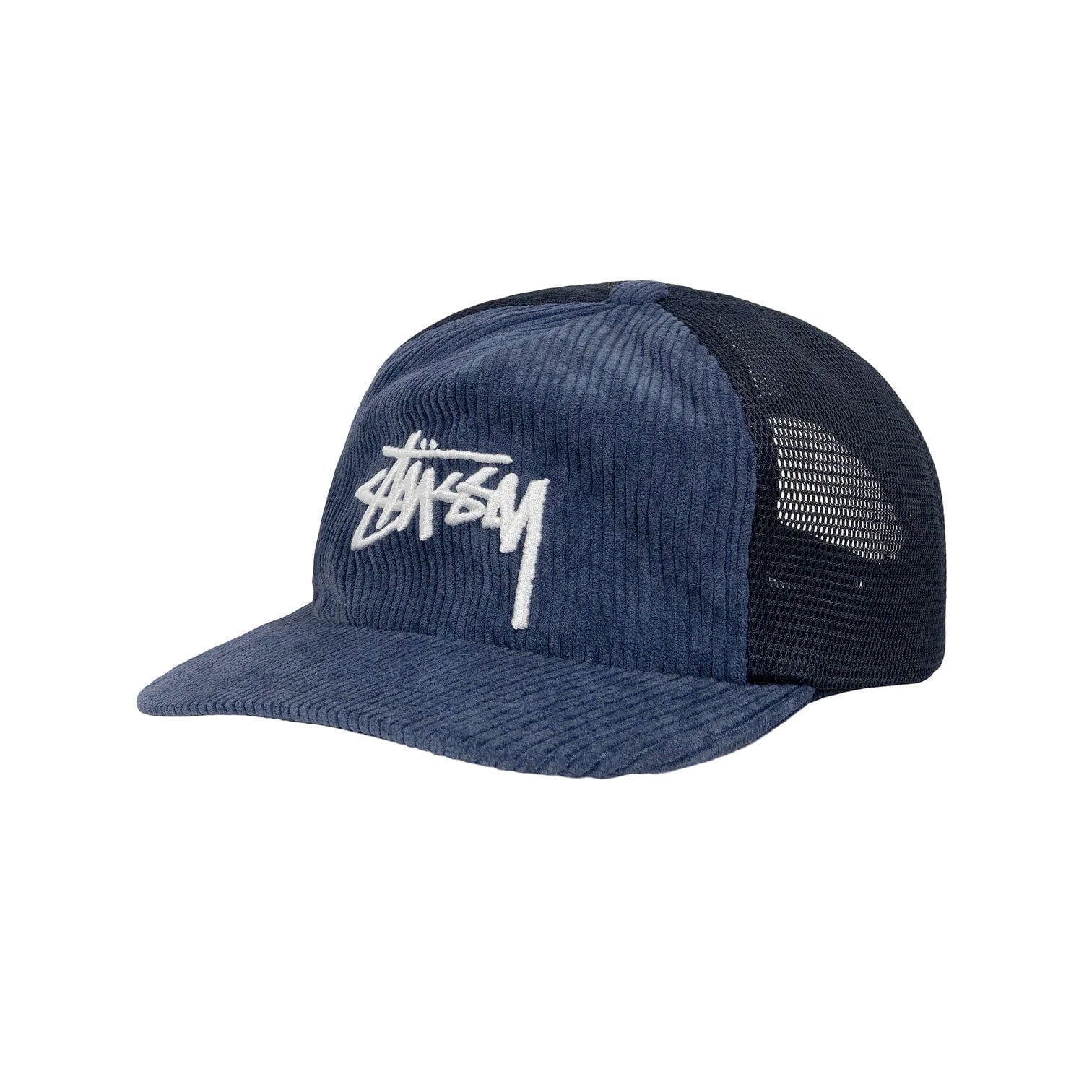 Stüssy Corduroy Trucker Cap - Navy Stüssy