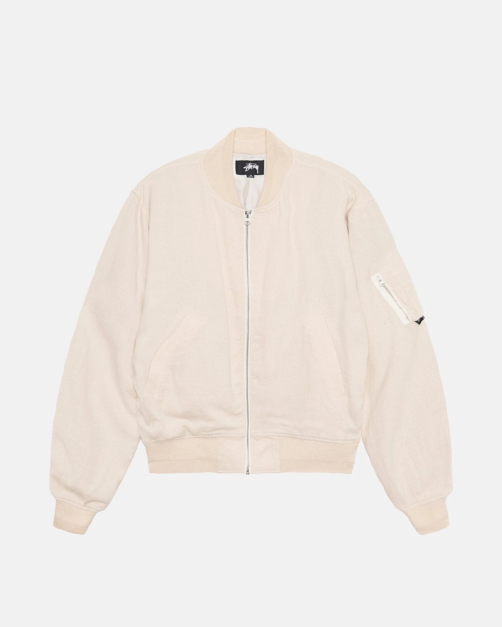 Stüssy Linen Beach Bomber Jacke Herren Bomberjacke Stüssy