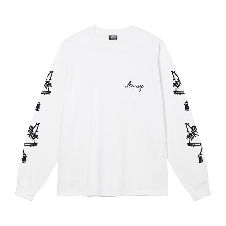 Stüssy Paradise Lost Longsleeve - White Longsleeves Stüssy