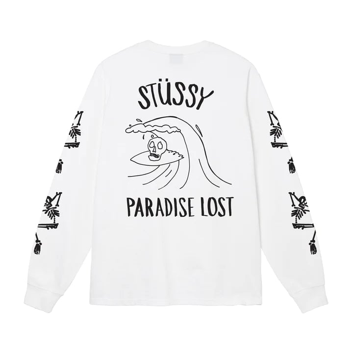 Stüssy Paradise Lost Longsleeve - White Longsleeves Stüssy