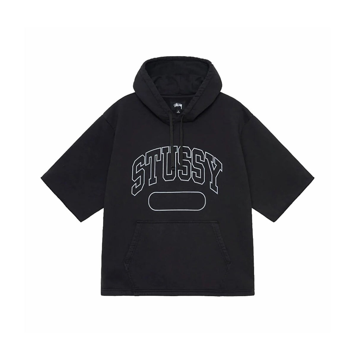 Stüssy Short Sleeved Boxy Cropped Kapuzenpullover Hoodie Stüssy