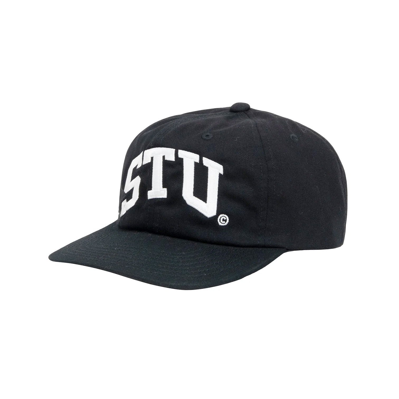 Stüssy Stu Arch Strapback Cap - Black Stüssy