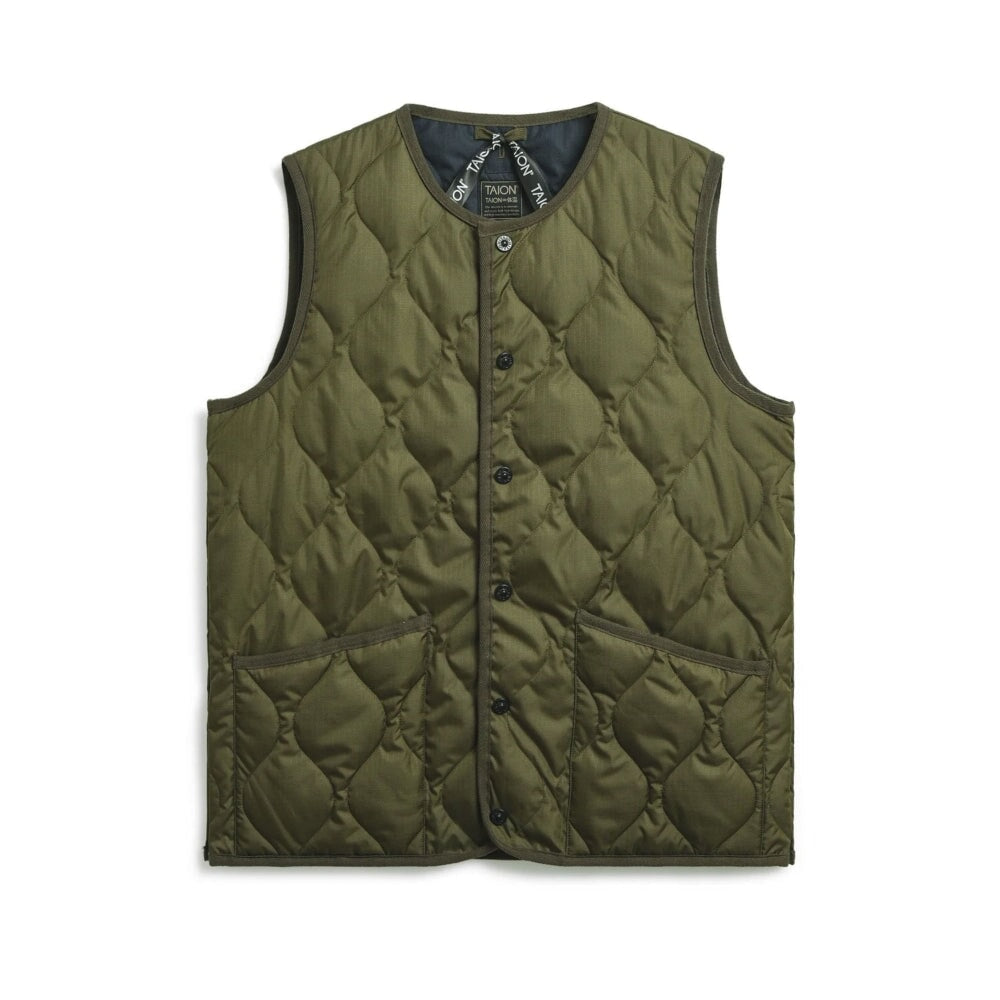 Taion Military Crewneck Daunenweste Herren Daunenweste Taion