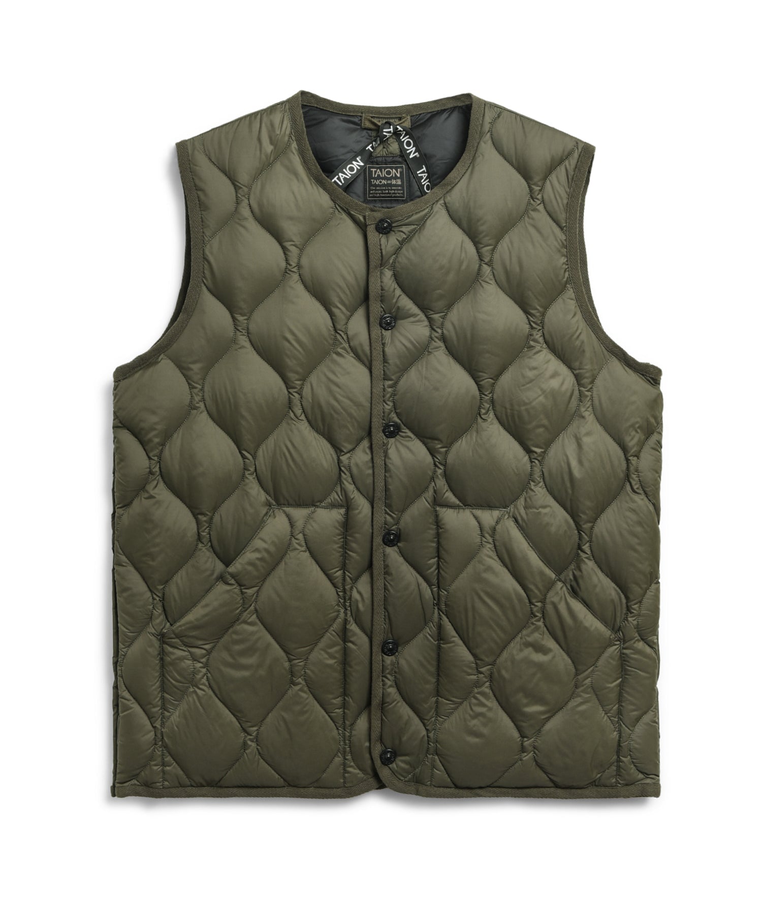 Taion Military Crewneck Softshell Daunenweste Herren Daunenweste Taion