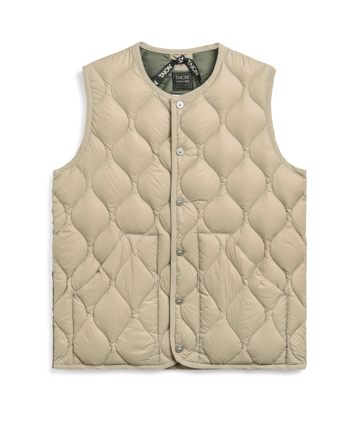 Taion Military Crewneck Softshell Daunenweste Herren Daunenweste Taion