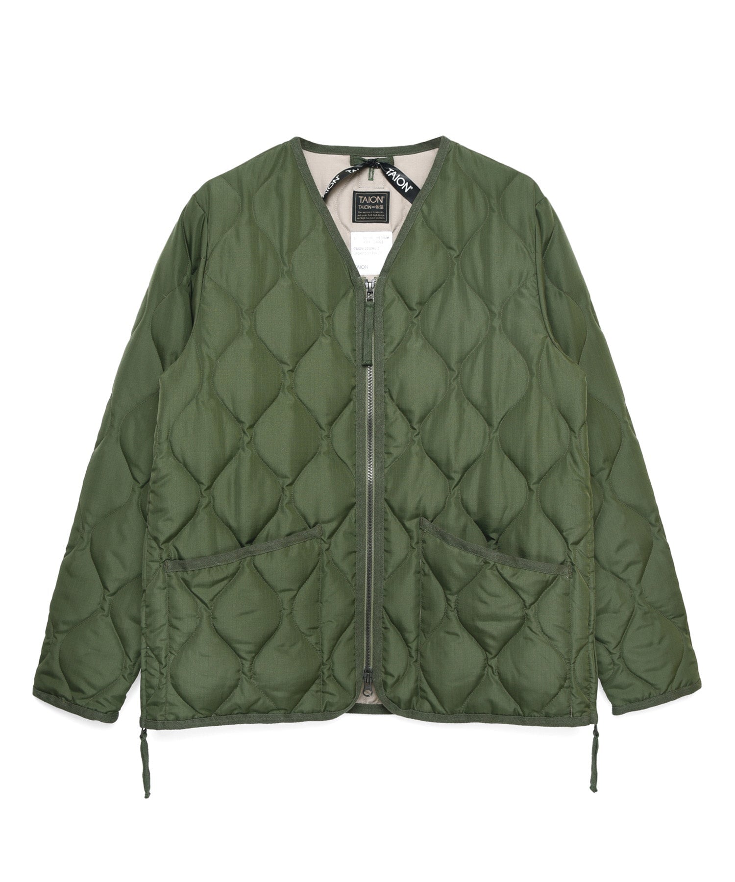 Taion Military W-Zip V-Neck Daunenjacke Herren Daunenweste Taion