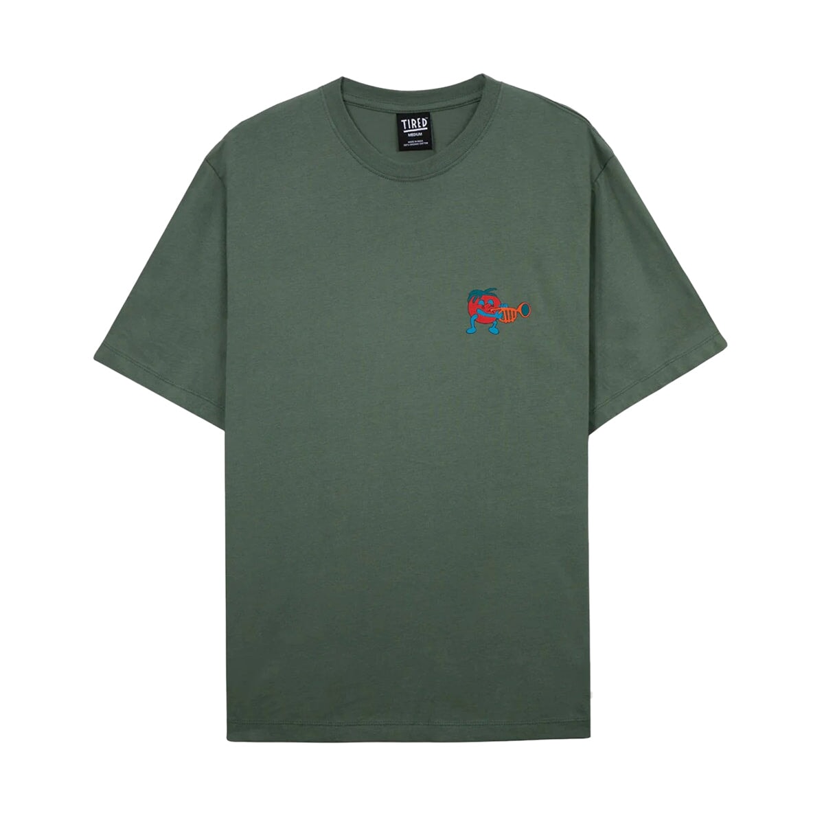 Tired Music T-Shirt - Green T-Shirt Tired
