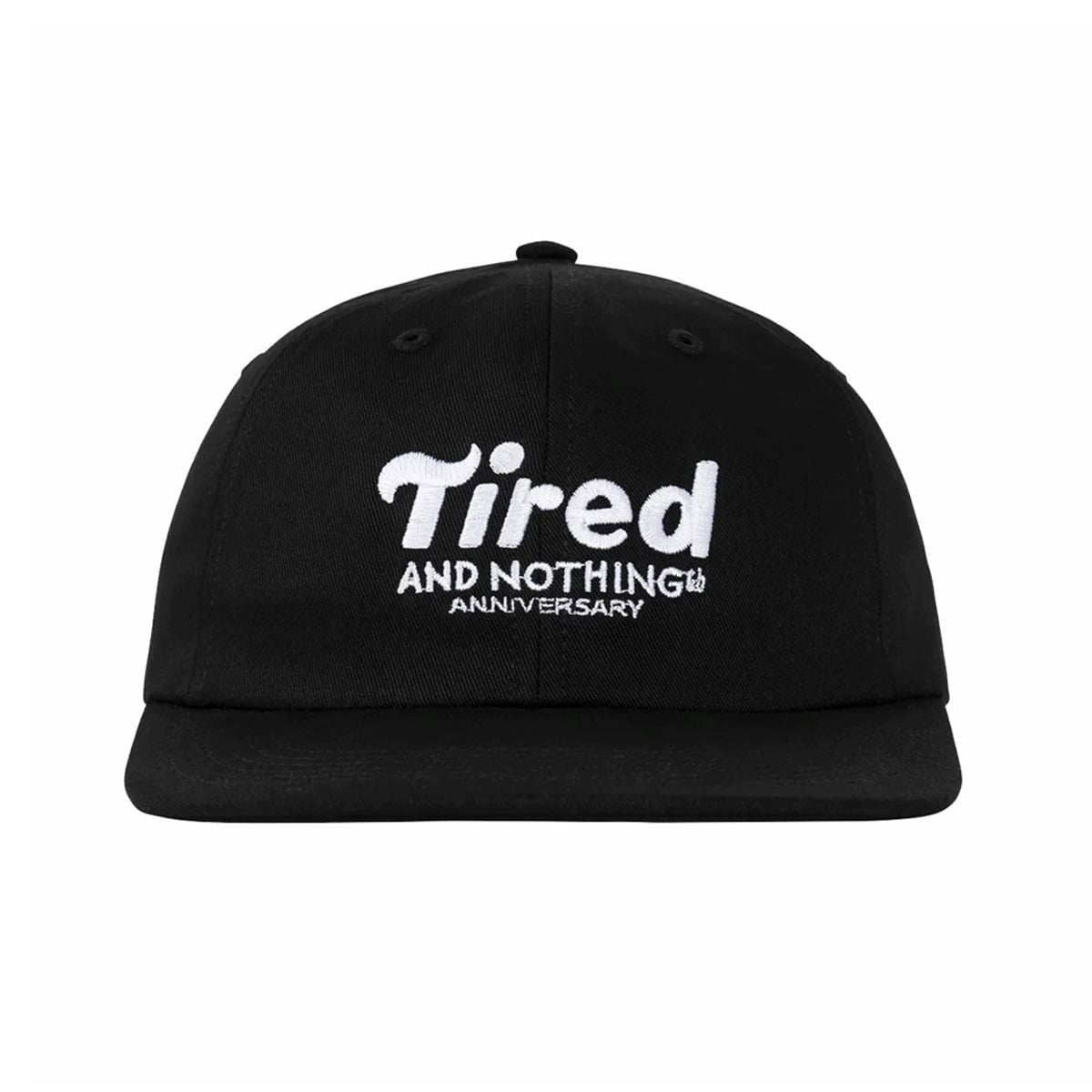 Tired No ThingTh 6 Panel Cap - Black Cap Tired