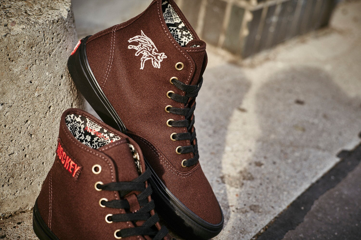 Vans X Hockey Skate Authentic Hi Snake Herren Skate Schuhe Sneaker Vans