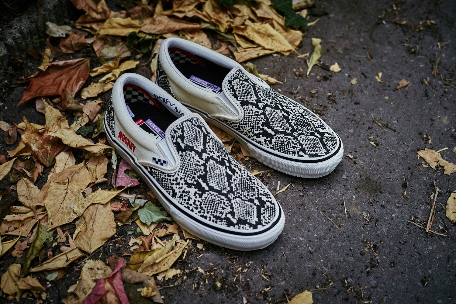 Vans X Hockey Skate Slip-On Herren Skate Schuhe Sneaker Vans