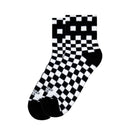 Checkerboard B/W - Ankle High Brown Bild 1