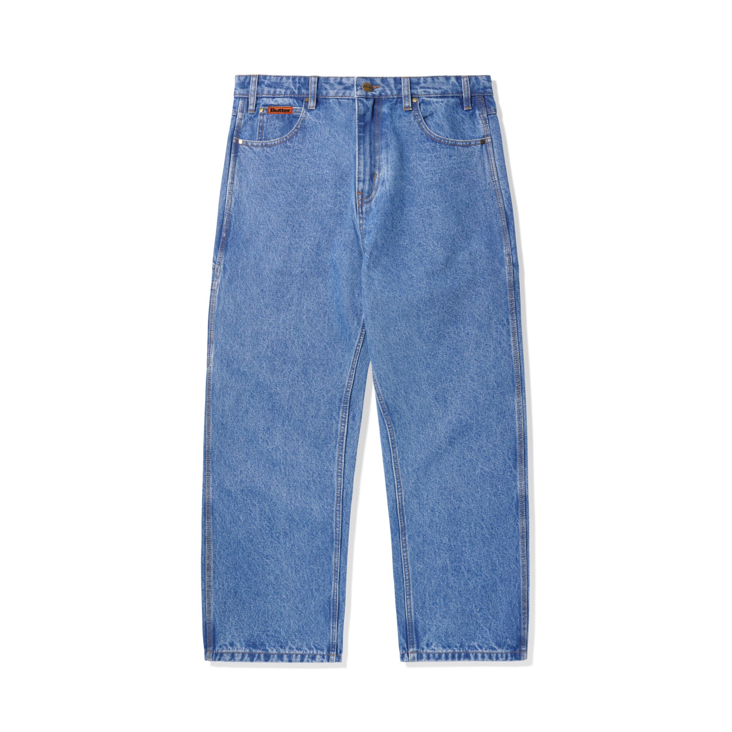 Jeans larghi in denim di articoli di burro