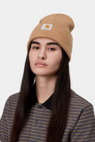 Acrylic Watch Hat Peanut Heather Bild 1