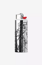 Blinkerfluid BIC Metal Lighter Case Silver Bild 1