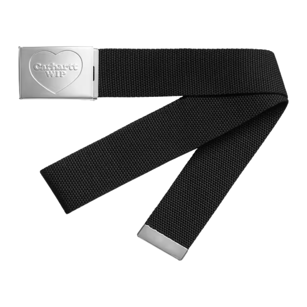 Heart Clip Belt Black/Silver Bild 1