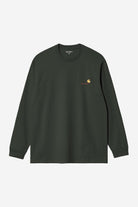 LS American Script T-Shirt Raven Bild 1