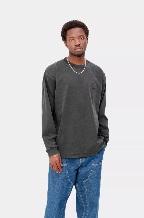 LS Nelson T-Shirt Black Garment Dyed Bild 3