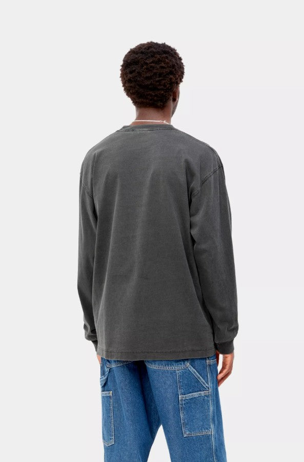 LS Nelson T-Shirt Black Garment Dyed Bild 4