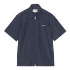 S/S Postal Zip Shirt Blue / Wax Bild 1