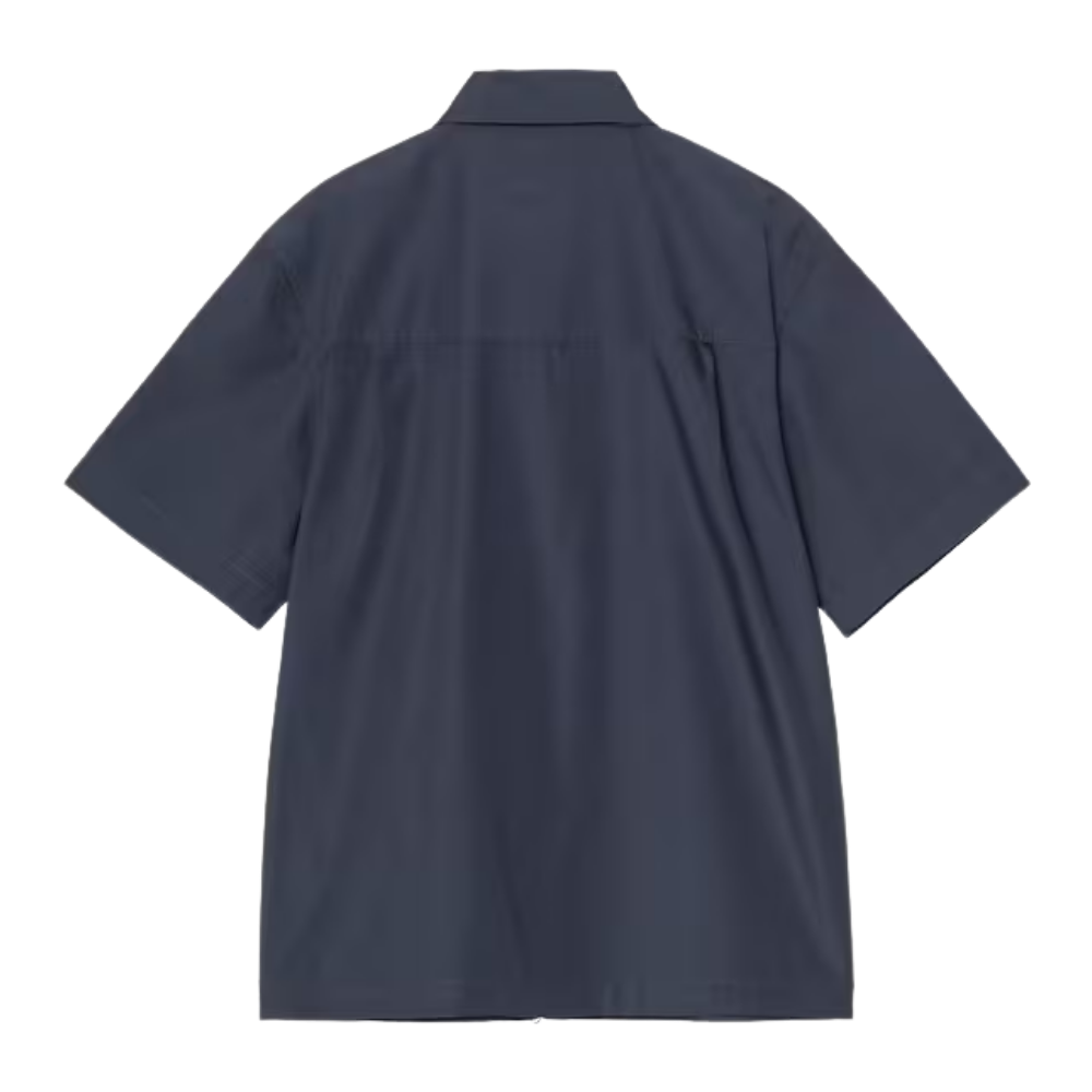 S/S Postal Zip Shirt Blue / Wax Bild 2