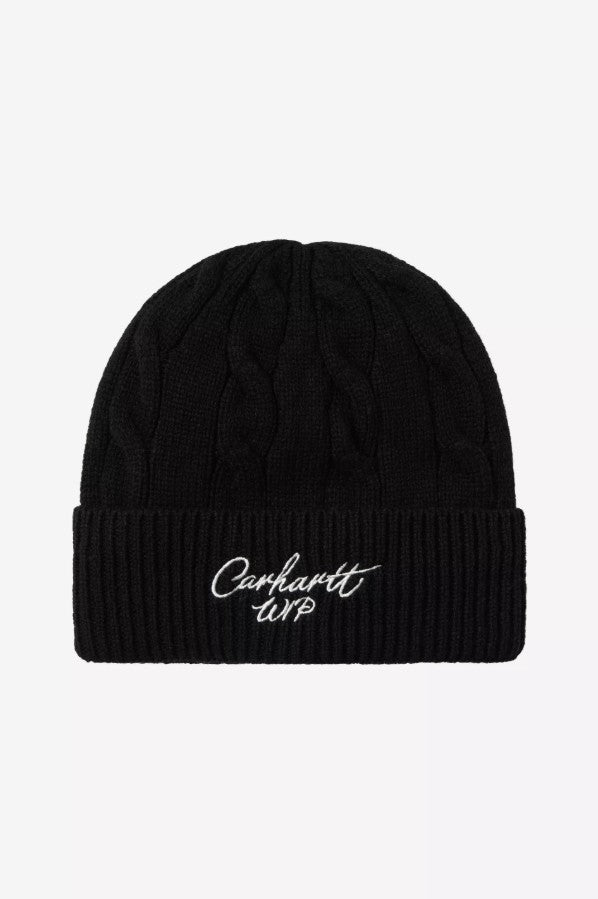 Signature Cable Beanie Black / Salt Bild 1