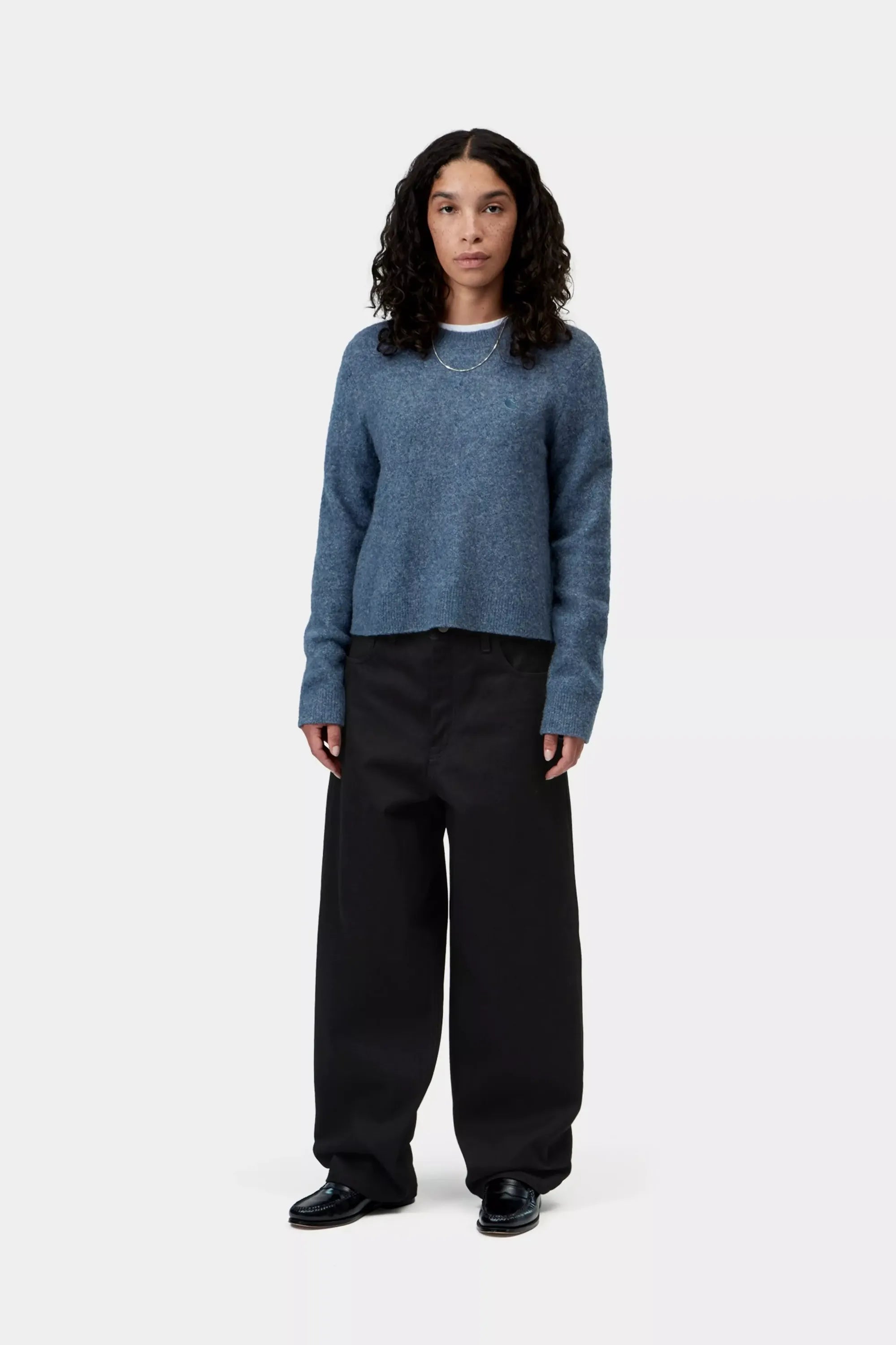 W Brandon Pant Black Rigid Bild 1