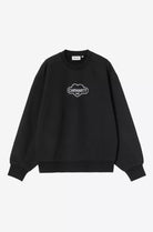 W Cloud Heart Sweat Black/White Bild 1