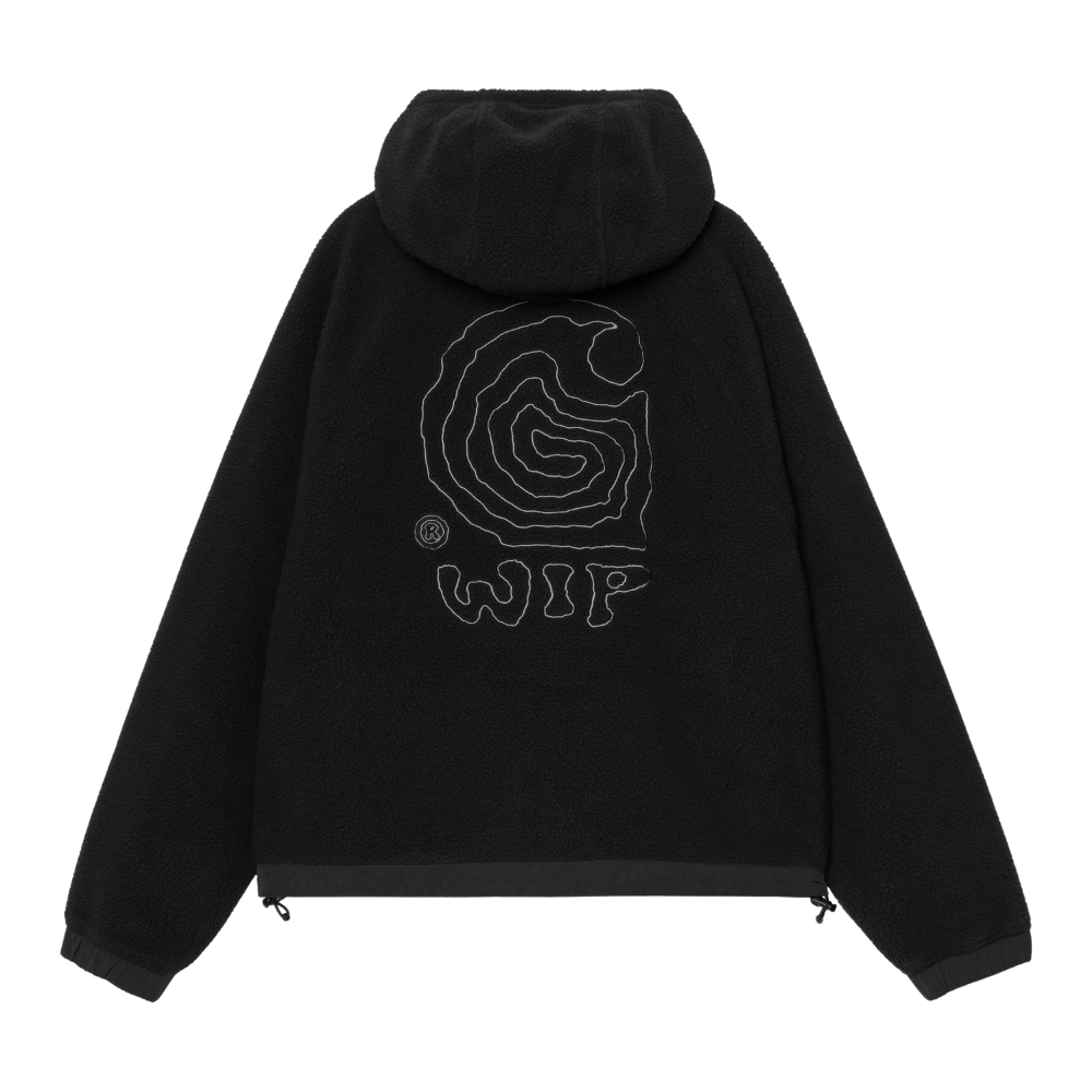 W Hooded Helix Fleece Jacket Black/Porphyry Bild 2
