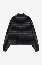 W LS Mabel Polo Mabel Stripe, Black Bild 2