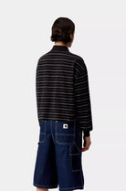 W LS Mabel Polo Mabel Stripe, Black Bild 4