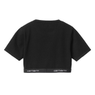 W Script Crop Top Black Bild 4