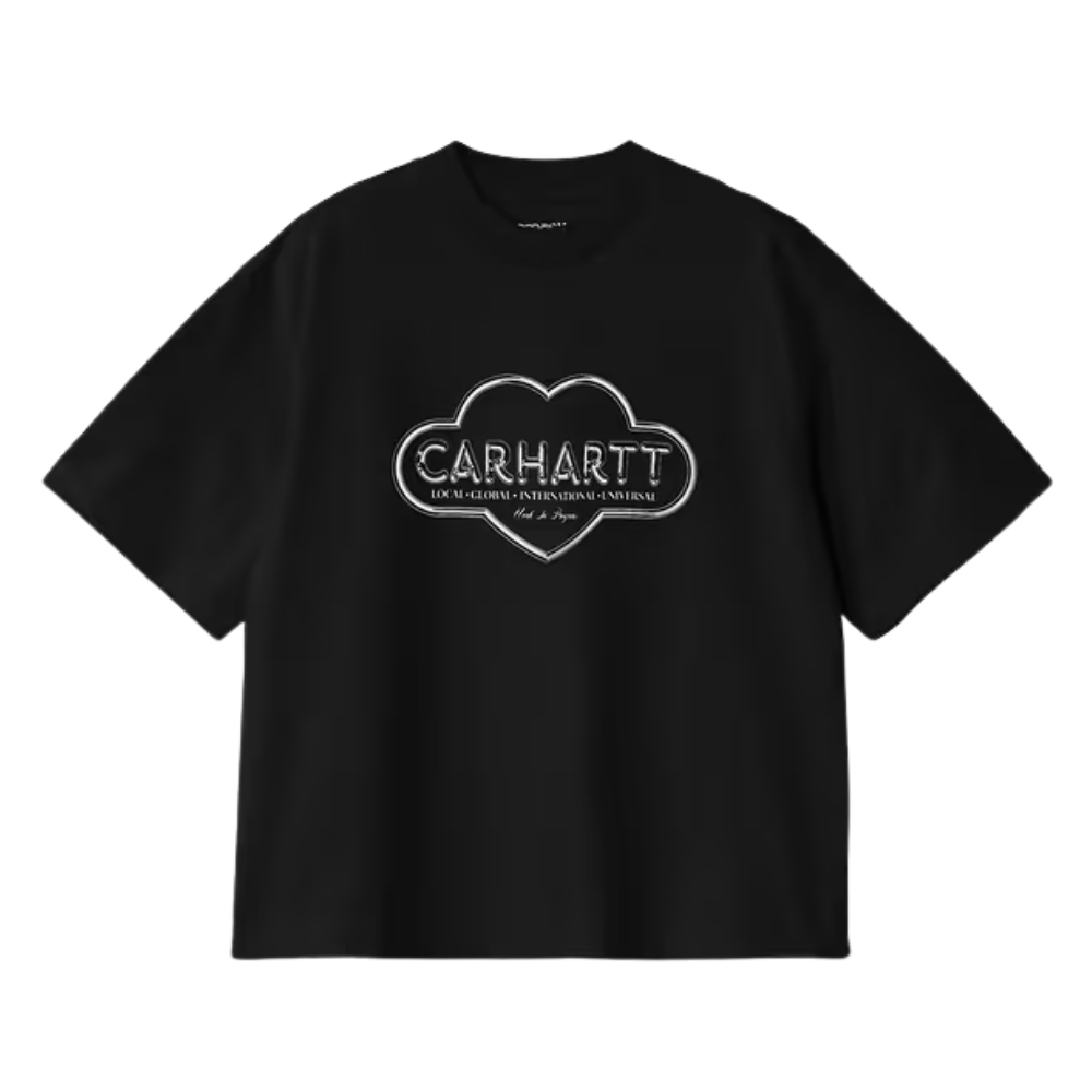 W SS Cloud Heart T-Shirt Black Bild 1