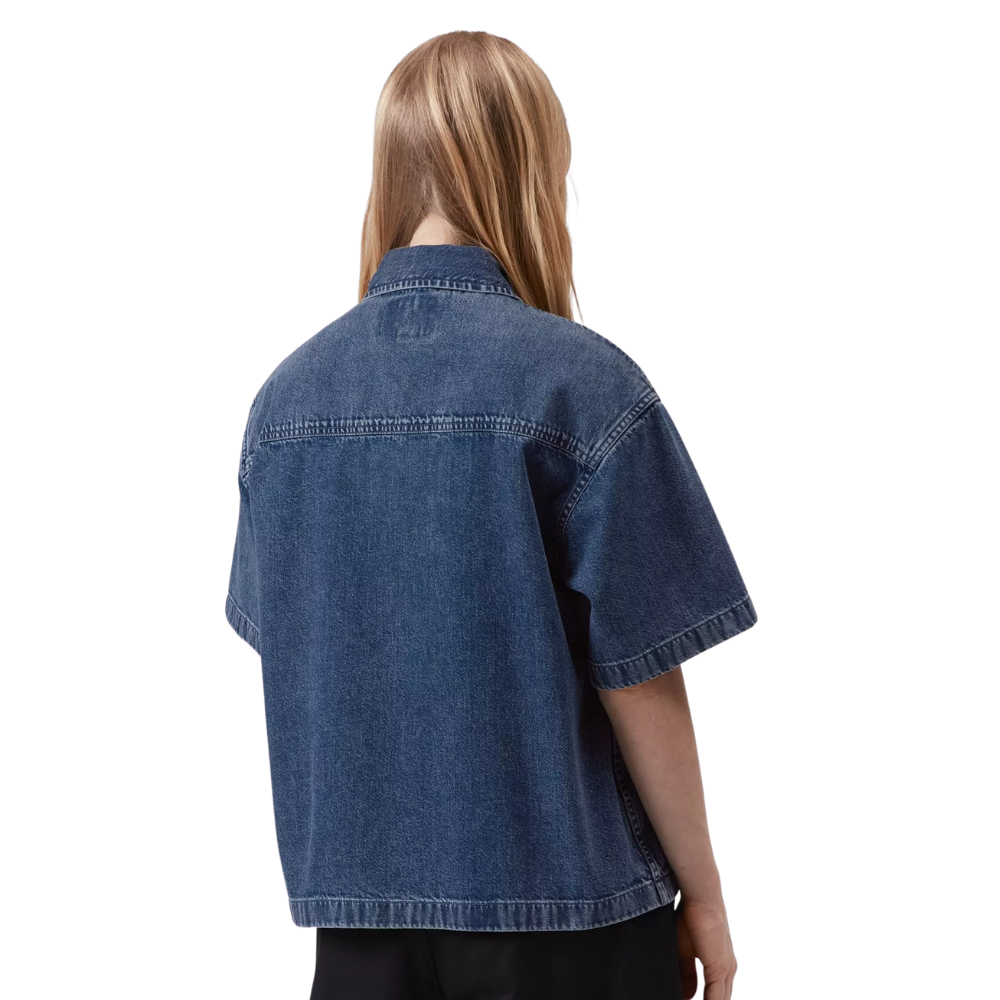 W SS Lovilia Shirt Blue Stone Washed Bild 2