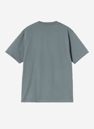 W SS Pocket Heart T-Shirt Cozy Blue/Red Bild 2