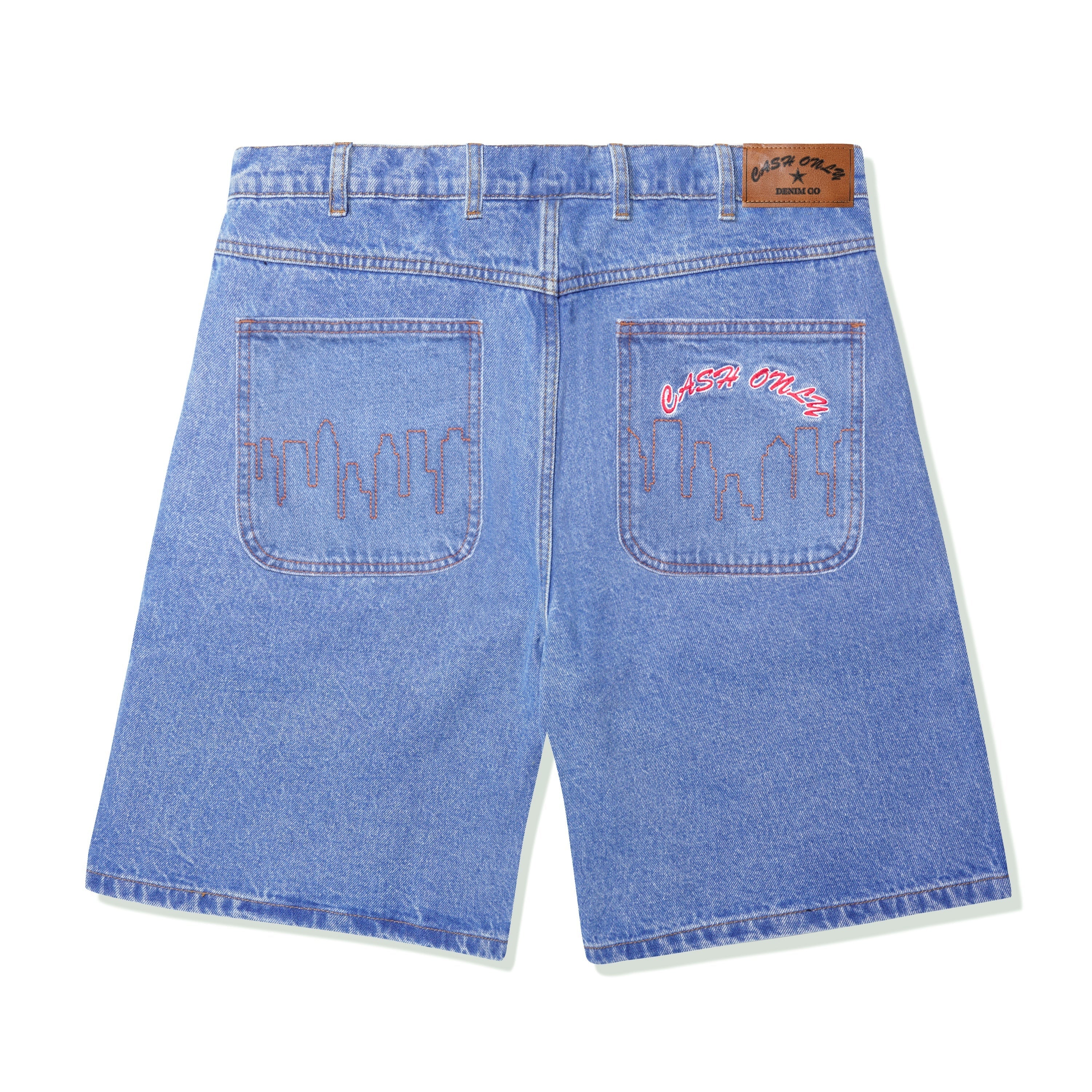 Cash Only Logo Denim Shorts Herren Denim-Short Cash Only 