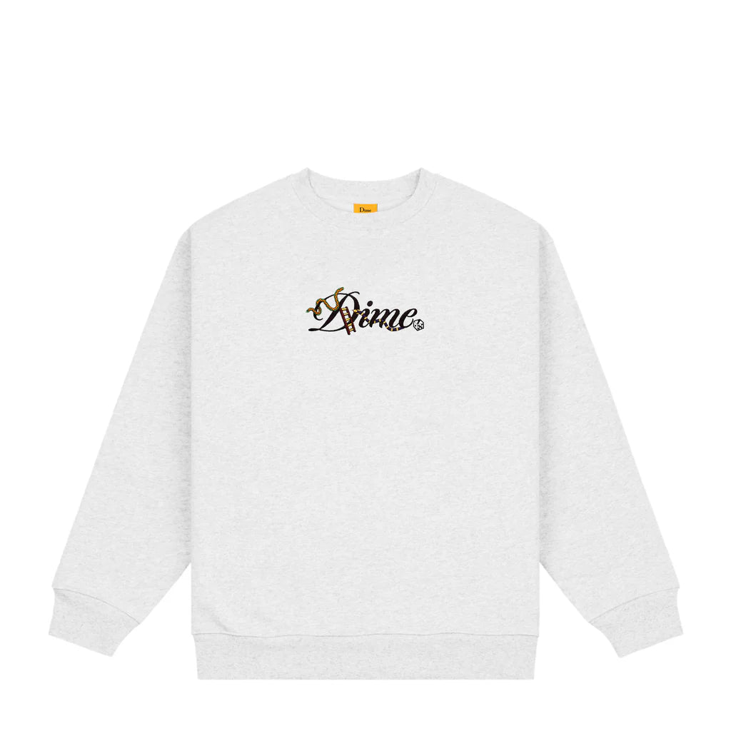DIME MTL CURSIVE SNAKE CREWNECK