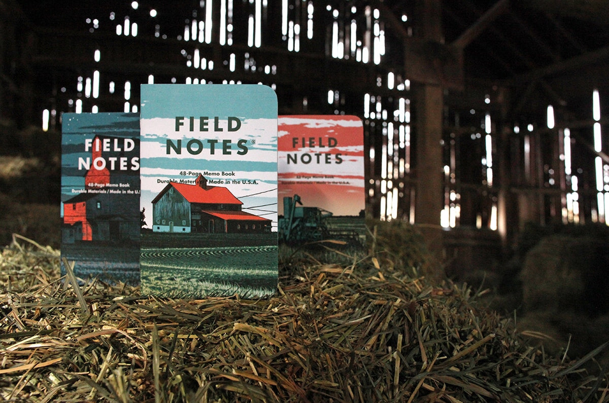 Field Notes "Heartland" 3-Pack Notizheft Notizhefte Field Notes 